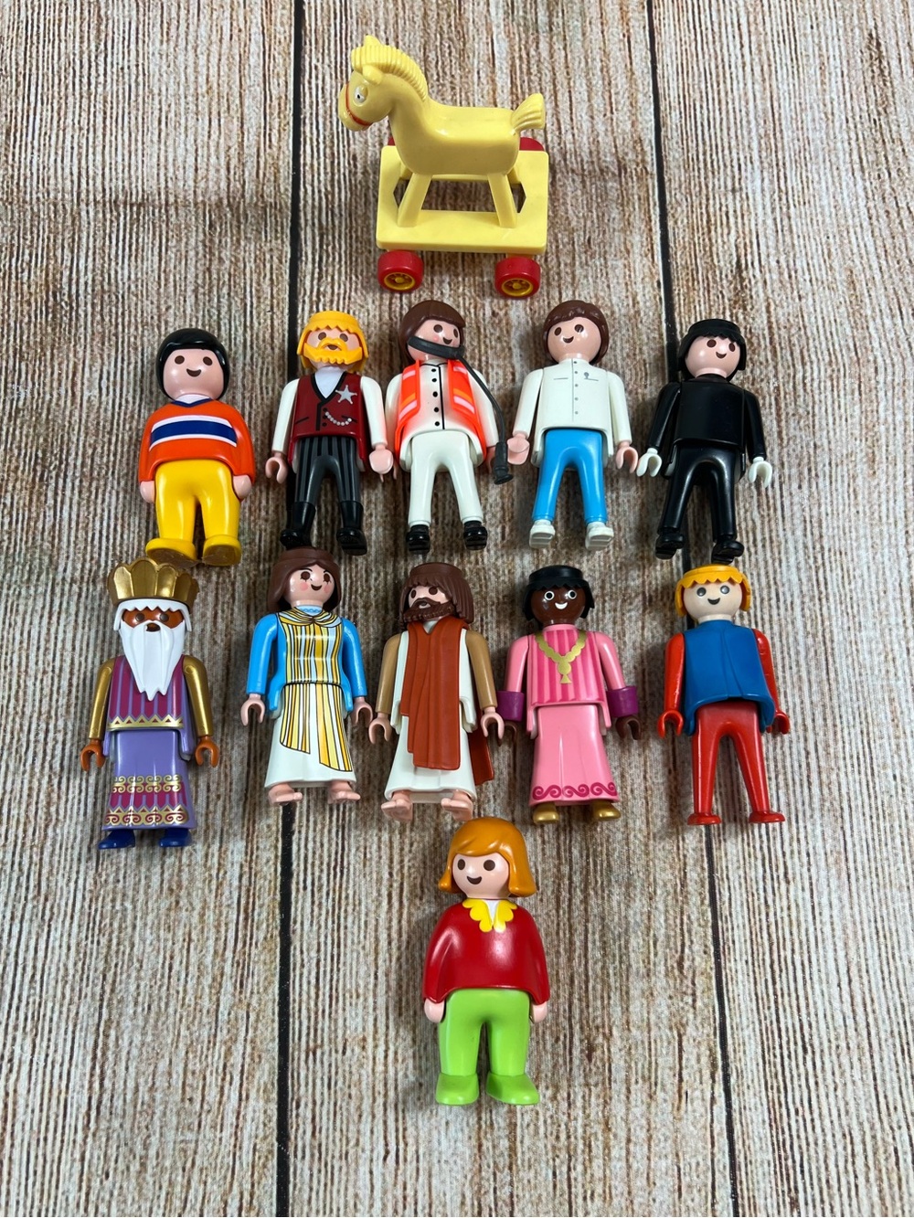 Vintage Playmobil Toy People Figures Lot Of 11